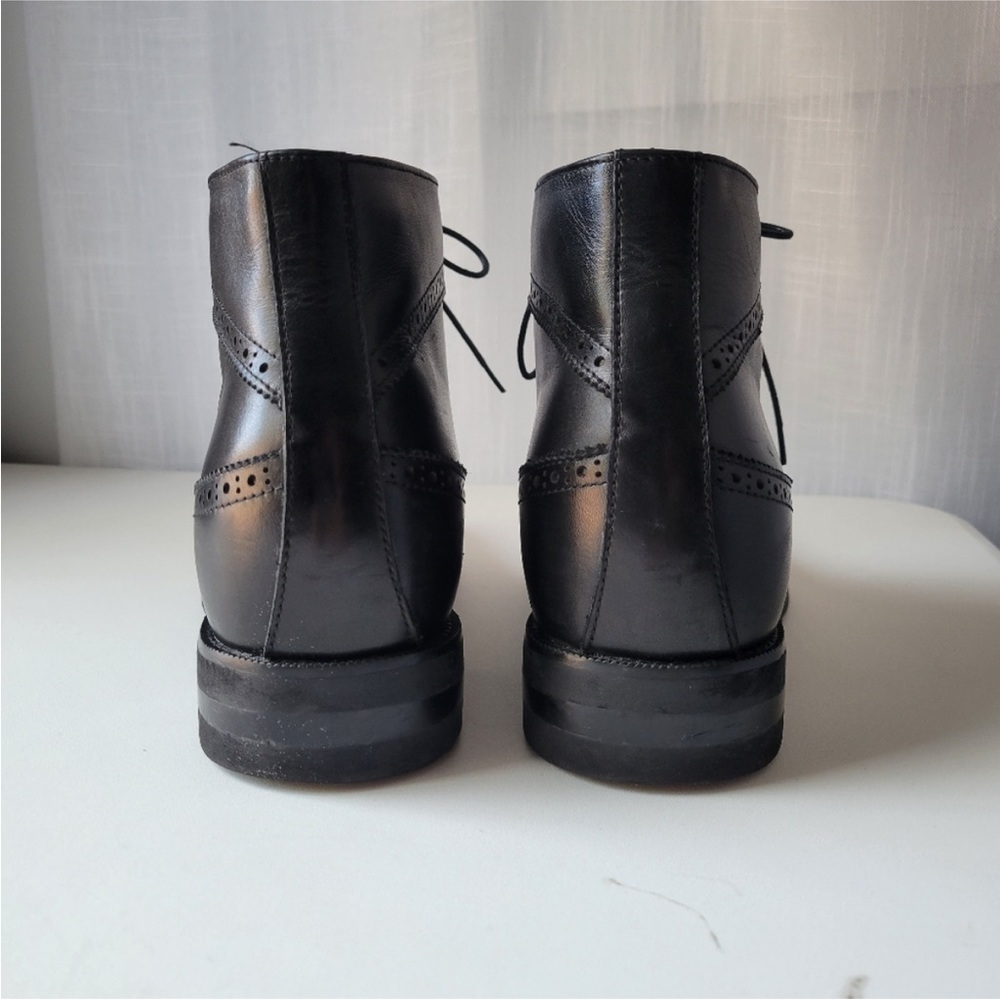 Calto men's invisible height increasing elevator dress boots size 10